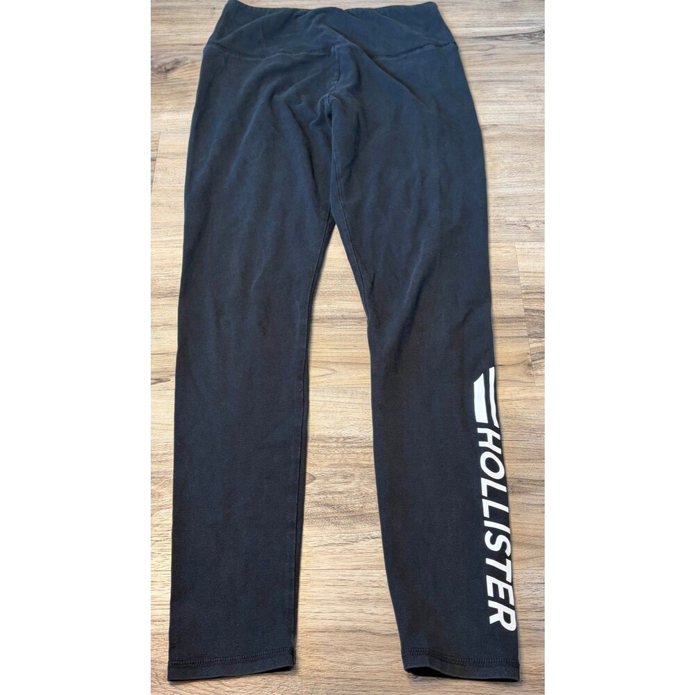 Hollister Women's Ultra High Rise Black Leggings Graphic Logo Size Small Skinny